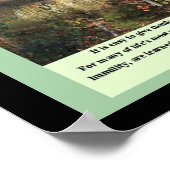 静感動的かな勇気を贈る ポスター (角)