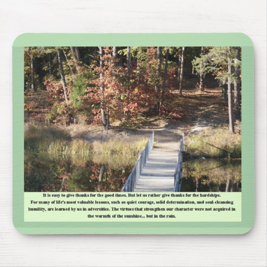 静感動的かな勇気を贈る マウスパッド (正面)