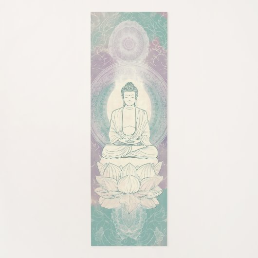 静感動的かな実践用の仏陀ヨガマット ヨガマット (正面)