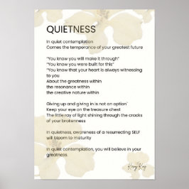 静感動的書語の詩 ポスター