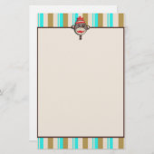 静止したお洒落で熱狂するな帽子のソックス猿 便箋 (正面/裏面)