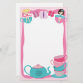 静止したお茶会 便箋 (正面/裏面)