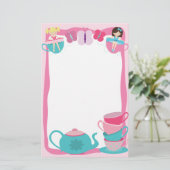 静止したお茶会 便箋 (スタンド正面)