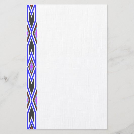 静止したアパッシュのデザイン2 便箋 (正面)