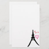 静止したエッフェル塔 便箋 (正面/裏面)