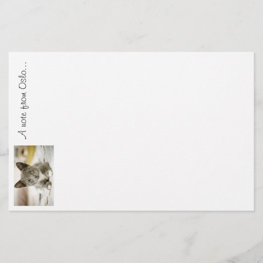 静止したオスロ 便箋 (正面)