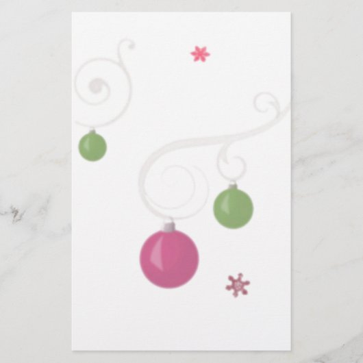 静止したオーナメント 便箋 (正面)