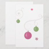 静止したオーナメント 便箋 (正面/裏面)