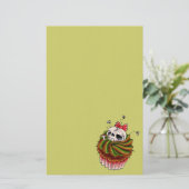 静止したカップケーキ 便箋 (スタンド正面)