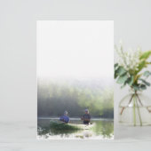 -静止したカヌーをこぐこと 便箋 (スタンド正面)