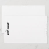 静止したキャンプ 便箋 (正面/裏面)