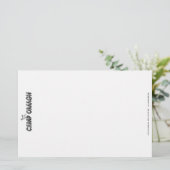 静止したキャンプ 便箋 (スタンド正面)