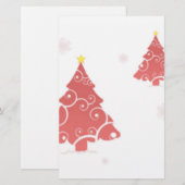 静止したクリスマスツリー 便箋 (正面/裏面)