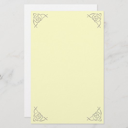 静止したケルト結び目模様 便箋 (正面/裏面)