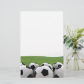 静止したサッカーボール 便箋 (スタンド正面)