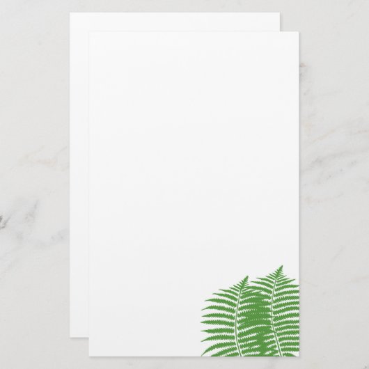 静止したシダの枝 便箋 (正面/裏面)