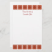 静止したシナモン 便箋 (正面/裏面)