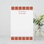 静止したシナモン 便箋 (スタンド正面)