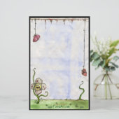 静止したゾンビの花 便箋 (スタンド正面)