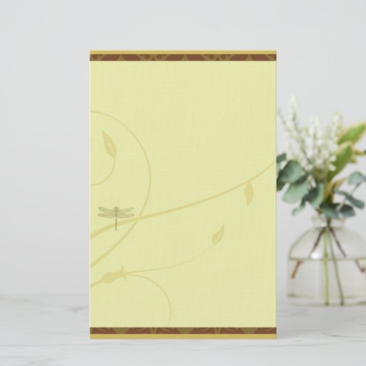 静止したトンボの華麗さ 便箋 (スタンド正面)