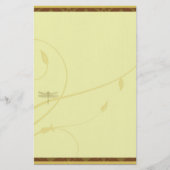 静止したトンボの華麗さ 便箋 (正面)