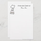 静止したドッグタッグ 便箋 (正面/裏面)