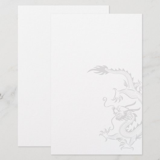 静止したドラゴン 便箋 (正面/裏面)