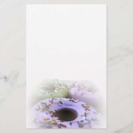 静止したドーナツ 便箋 (正面)