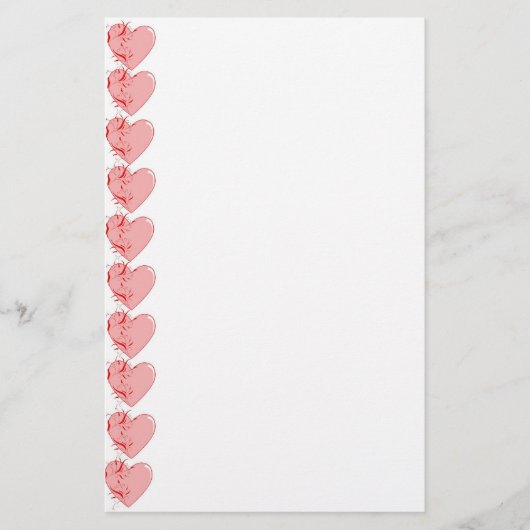 静止したハート 便箋 (正面)