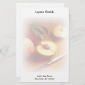 静止したパーソナライズな写真 便箋 (正面/裏面)