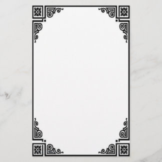 静止したビクトリアンな格子 便箋