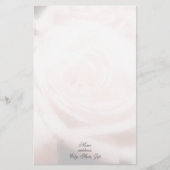 静止したピンクのバラ 便箋 (正面)