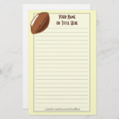 静止したフットボール 便箋 (正面/裏面)