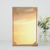 静止したプロヴィデンスの日が差すことの目 便箋 (スタンド正面)