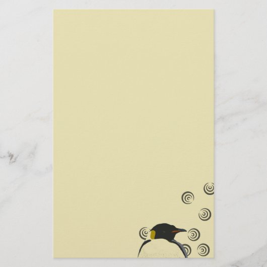 静止したペンギン 便箋 (正面)