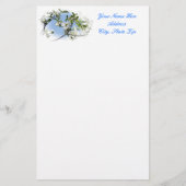 静止したミズキの花 便箋 (正面)