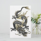 静止したメガドラゴン 便箋 (スタンド正面)