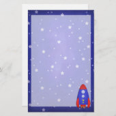 静止したロケットの船 便箋 (正面/裏面)