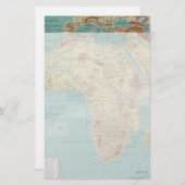 静止したヴィンテージアフリカ 便箋 (正面/裏面)