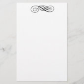 静止したヴィンテージスクロール 便箋 (正面)