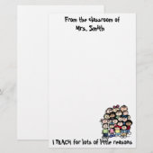 静止した先生の理由 便箋 (正面/裏面)