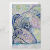 静止した冬のブルドッグ 便箋 (正面/裏面)