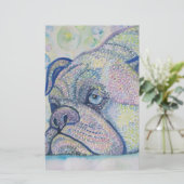 静止した冬のブルドッグ 便箋 (スタンド正面)