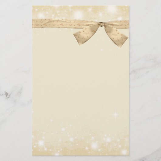 静止した冬の雪 便箋 (正面)