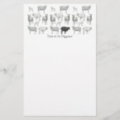 静止した厄介もの 便箋 (正面)