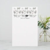 静止した厄介もの 便箋 (スタンド正面)