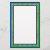 静止した孔雀の歩行 便箋 (正面)