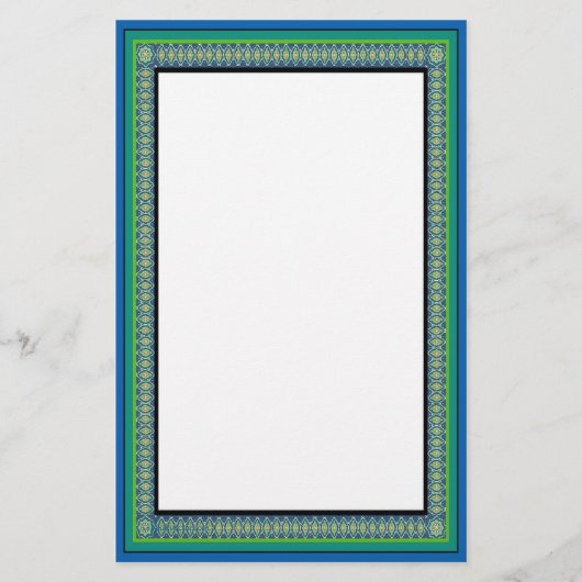 静止した孔雀の歩行 便箋 (正面)