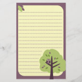 静止した安っぽいフクロウ 便箋 (正面)