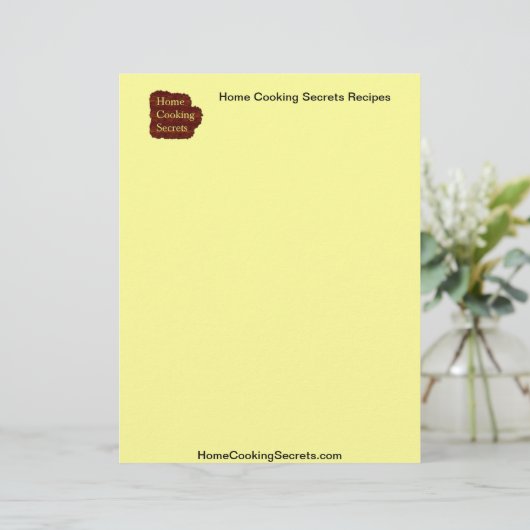静止した家の料理の秘密のレシピ レターヘッド (スタンド正面)